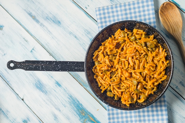 Foto calamari e fagioli di fideua