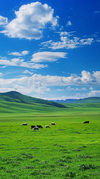 a field of cows with a sky background with the words  im a