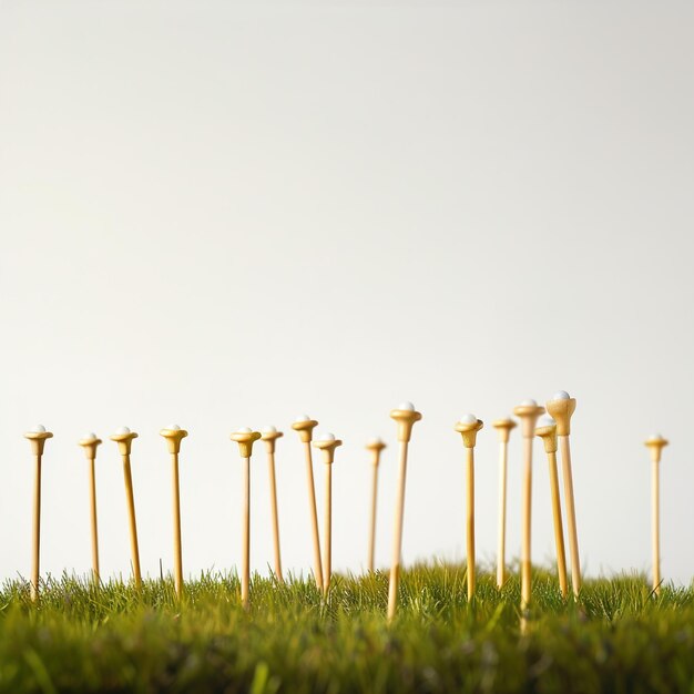 Photo a field of dandelions with a grey sky in the background