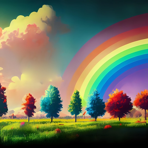 Update more than 161 beautiful rainbow drawing super hot