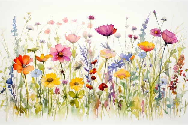 A field of flowers by person