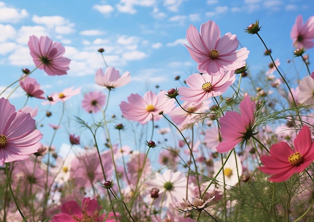 A field of flowers in japan