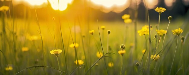 field of grass field of yellow flowers field of dandelions