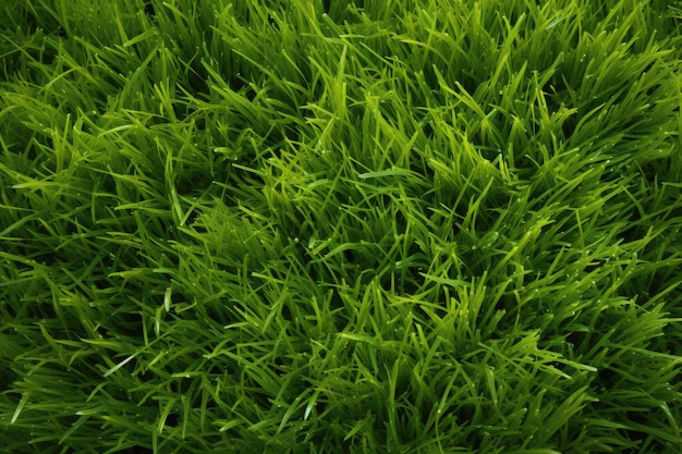 a field of grass with a green background.