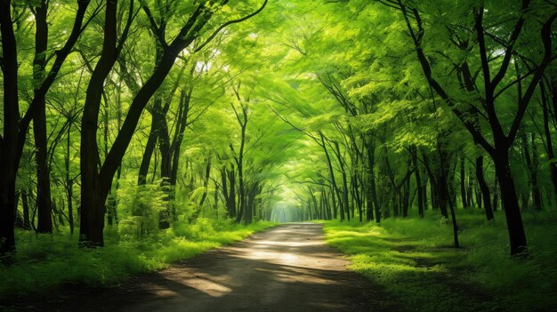 Field land beautiful green landscape