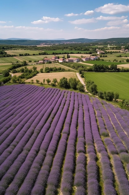 A field of lavender in provence