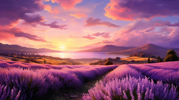 a field of lavender