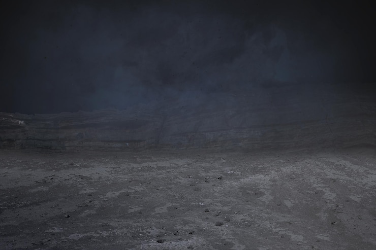 Photo field on the night