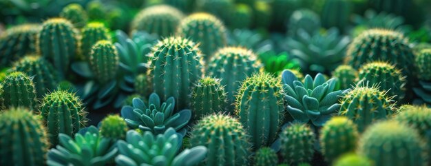 写真 緑 の カクタス 植物 の 畑