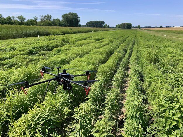 Field scouting drones monitoring pest activity precision agriculture for crop health