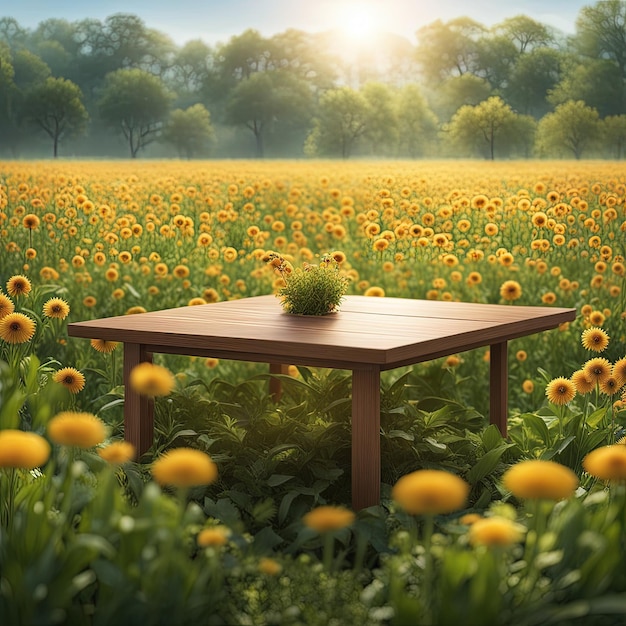 Foto campo di girasoli fiori su un campo ia generativa