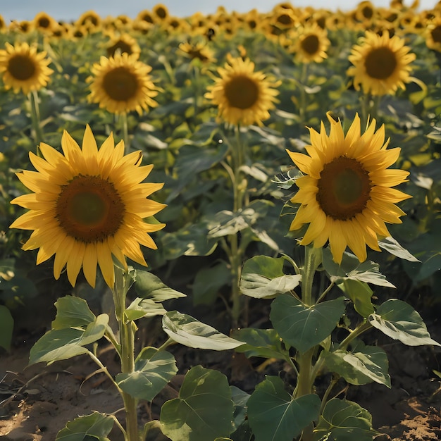 a field of sunflowers with the words quot sunflower quot on the bottom