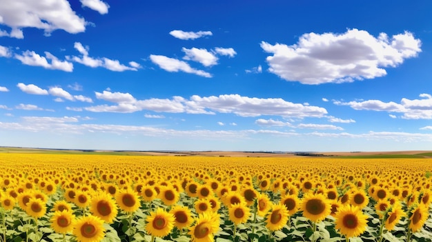 A field of sunflowers with the words quot sunflowers quot on the top