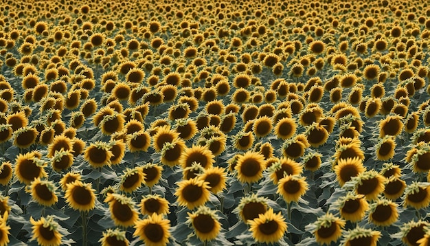 a field of sunflowers with the words  sunflowers  on the top