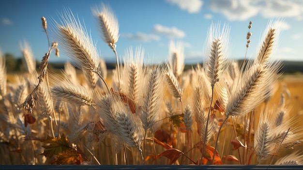 Field of wheat and sungenerative ai