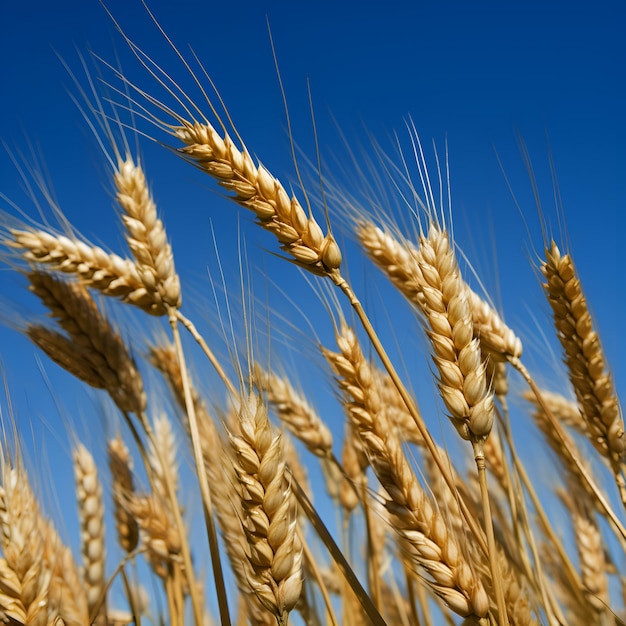 Поле пшеницы на фоне неба