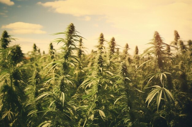 a field of wheat with the sun behind it