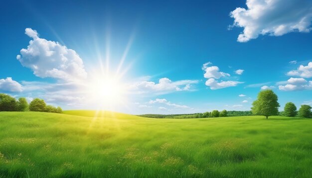 Field with clouds