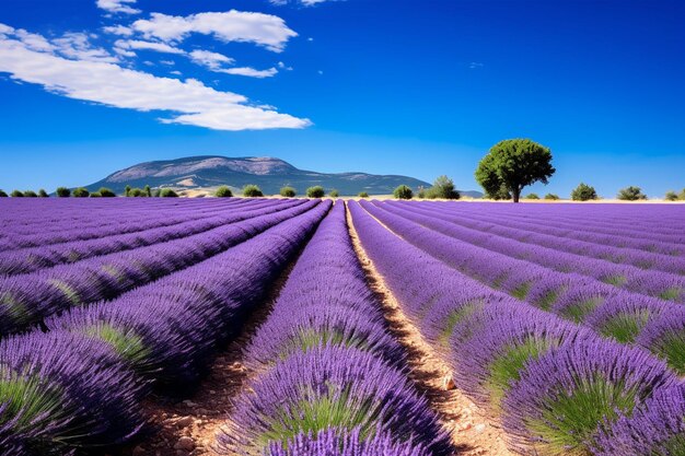 Fields of lavender in Provence France