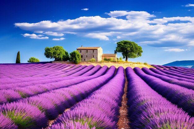 Fields of lavender in Provence France