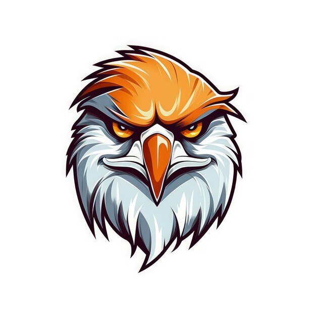 Foto logo fierce falcon esports su sfondo bianco ai generativa