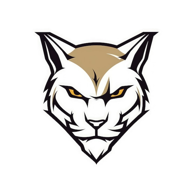 Fierce Puma Esports Logo on White Background Generative AI