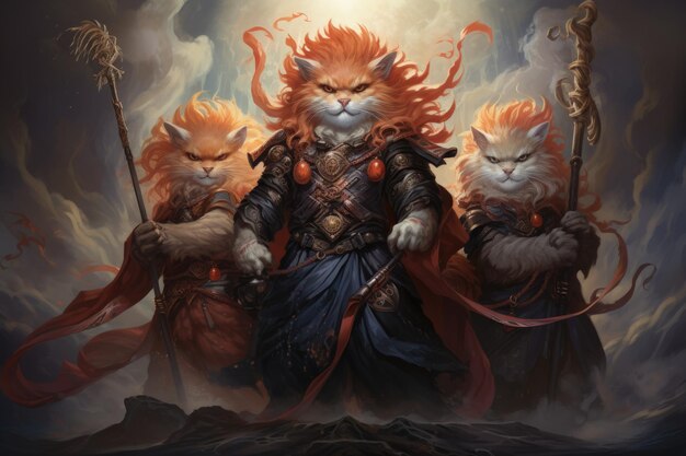 Fierce thundercats combineren katten gratie met elektriserende kracht Generatieve AI