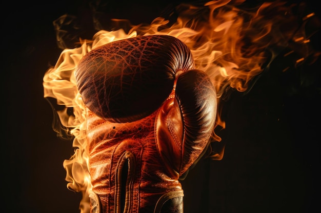 Fiery Boxing Gloves