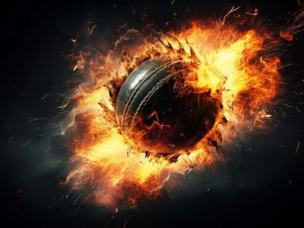 fiery cricket ball