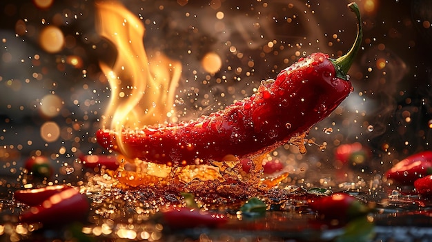 Fiery Hot Pepper Explosion