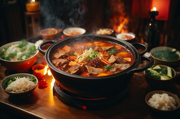 Fiery hot pot dinner ar c