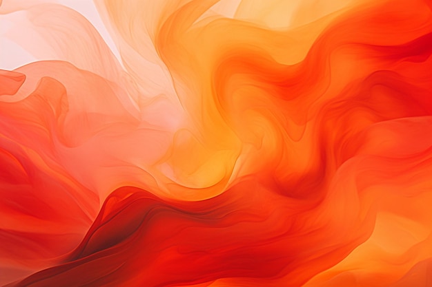 Fiery orange and red abstract