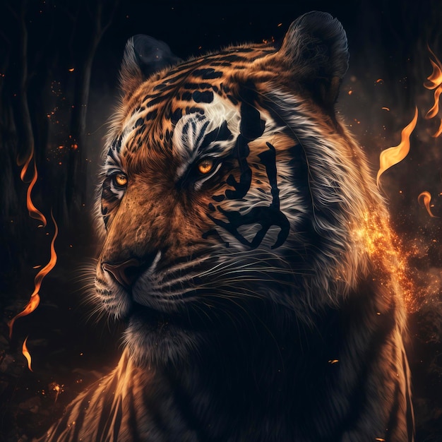 fiery tiger