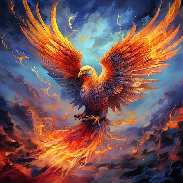 fiery wings Free Photo HD 8K wallpaper