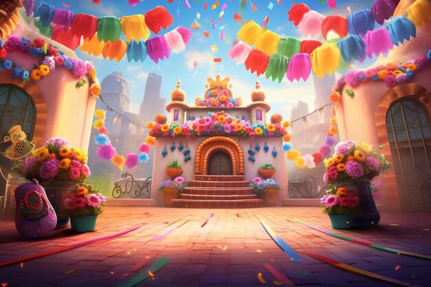 Fiesta Celebration Delight Background Image