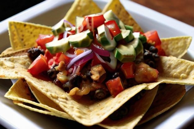 Fiesta Flavor Explosion Nachos met scherpe toppings