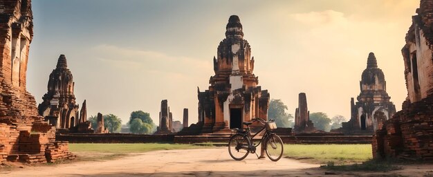 Fietsen door Ayutthaya Het verkennen van oude stadsruïnes in Thailand op twee wielen