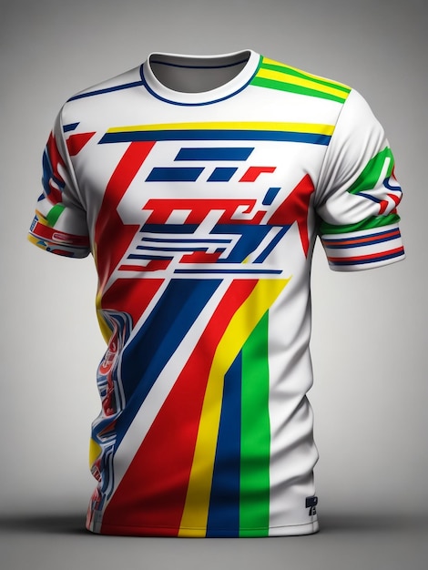 Fietsershirts mockupshirt sportontwerp sjabloonuniform voor fietskleding