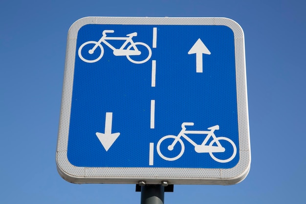 Fietspad teken