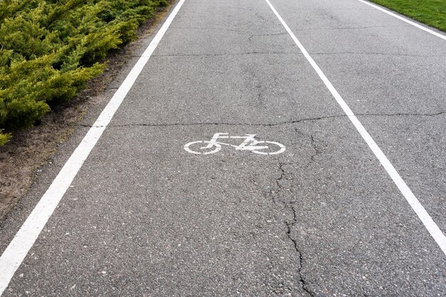 Fietsteken op de weg