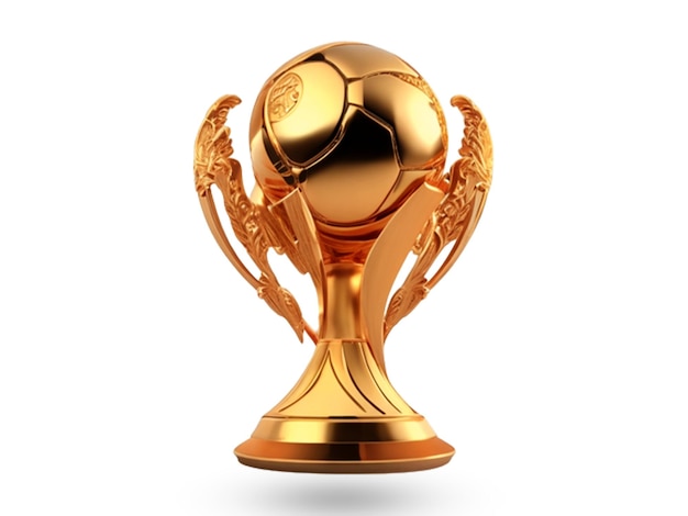 Fifa World Cup Trophy 3d Design white background