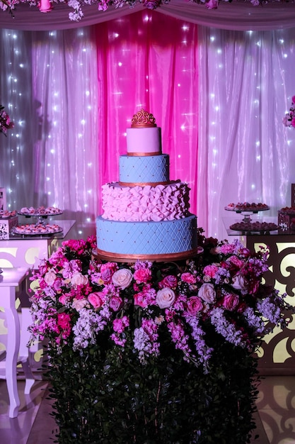 Fifteen cake table party