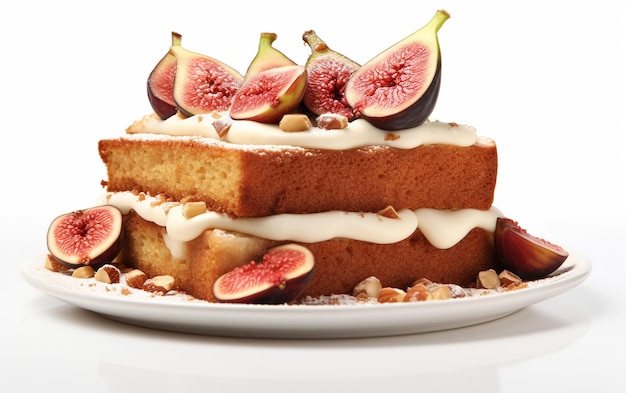 Fig Cake Against White