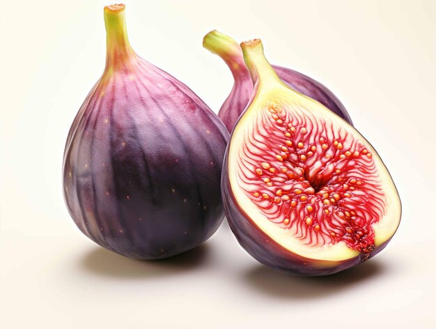 fig fruit in a white background