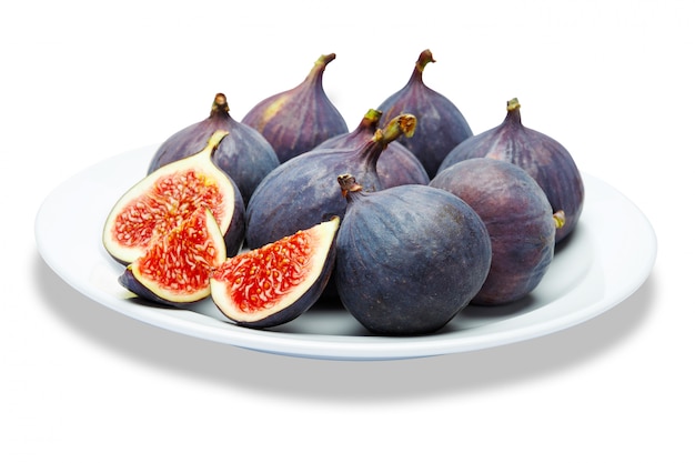 Fig op witte muur