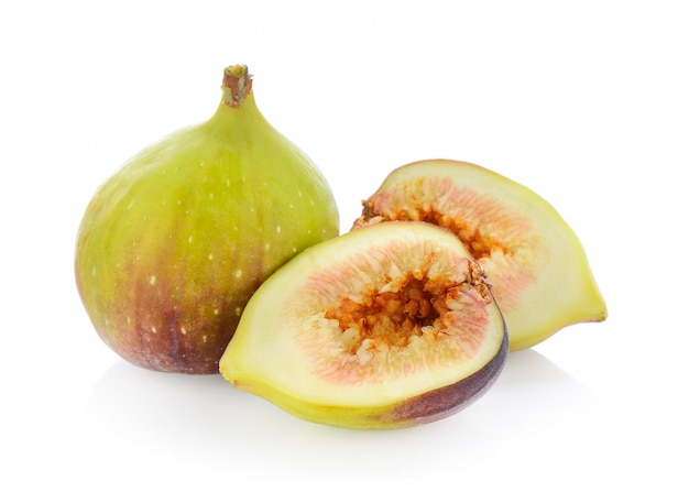 Fig on white isolated