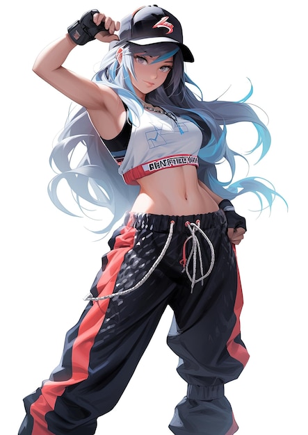 Photo fighter anime girl