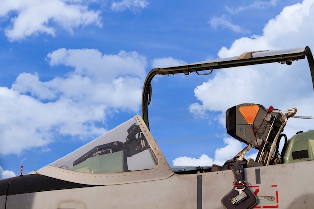 Fighter plane's cockpit