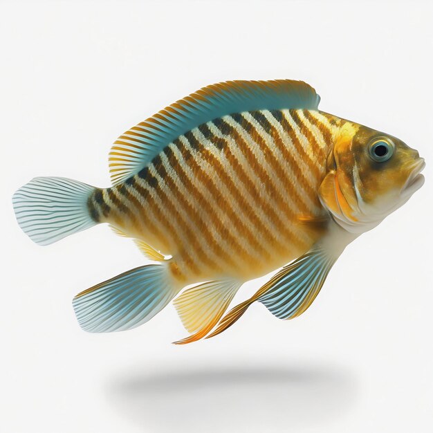 Foto pesce combattente rosso blu sfondo chiaro con bokeh