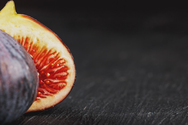 Figs on a dark background